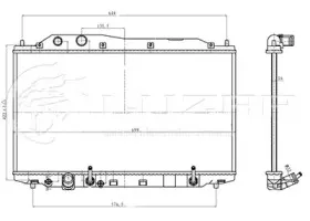 LRc 23RH LUZAR Радиатор, охлаждение двигателя
